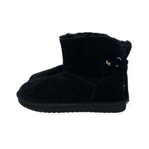 Koolaburra by UGG Women's Jaelyn Mini Black Suede Fur Boots Size 10